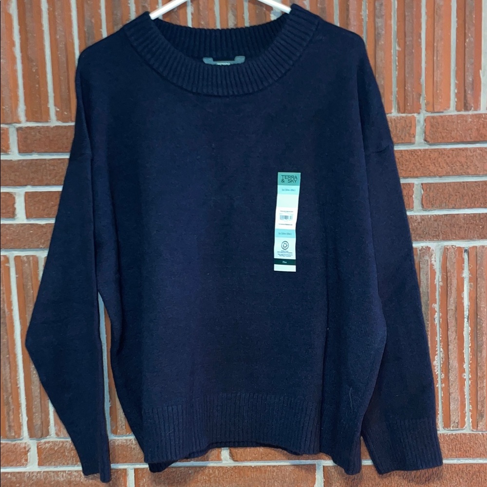 Terra & Sky Women's Plus Size Crewneck Pullover Sweater